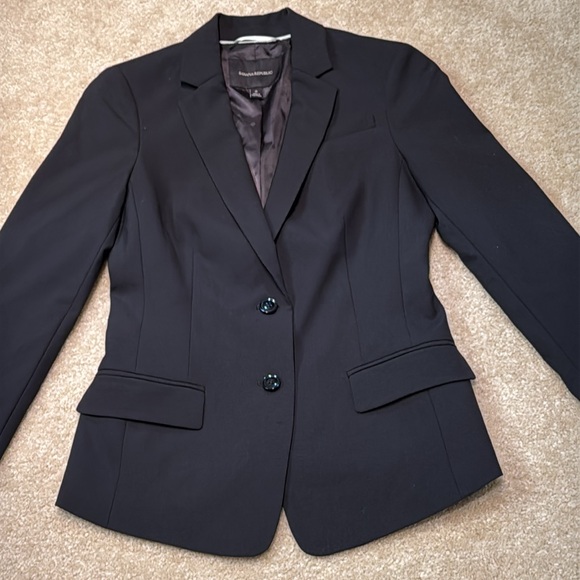 Banana Republic Black Suit Blazer Jacket - Picture 4 of 12